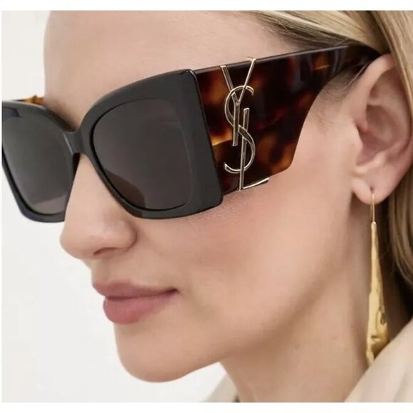 NEW Saint Laurent SL-M119-BLAZE-003 Sunglasses - Picture 3 of 9